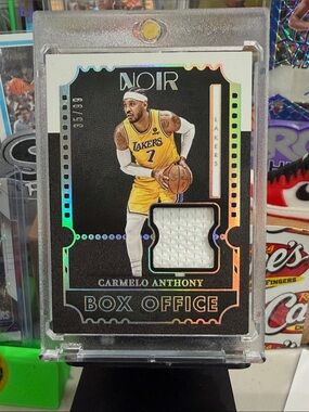 2021 Panini Noir Box Office Memorabilia 35/99 Carmelo Anthony #BOM-CMA